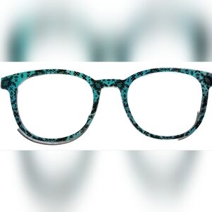 Pair Eyewear Reese Style Magnetic Topper "Tiki Turtles" Teal & Black Like New
